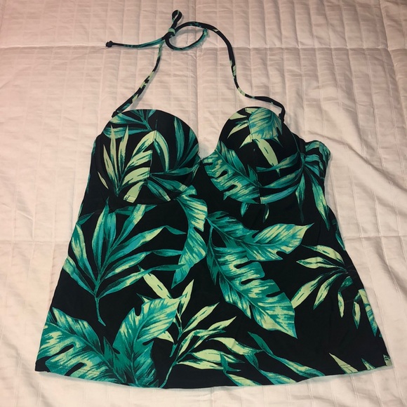 palm leaf tankini